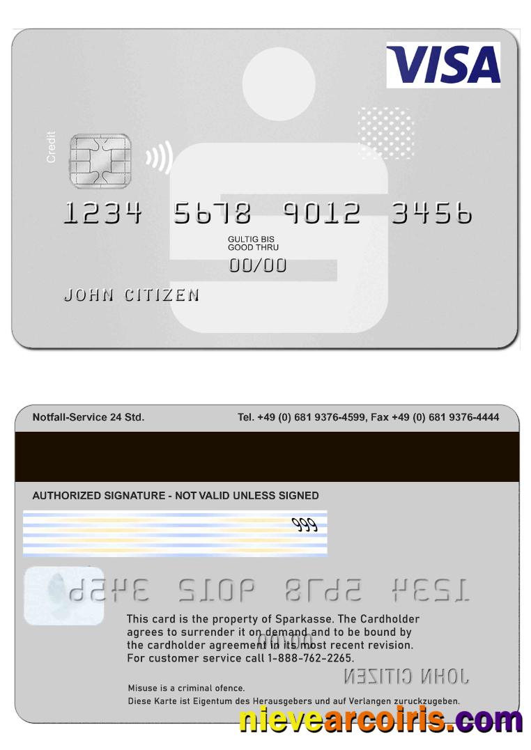 Germany Sparkasse visa card